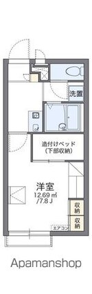 レオパレスヒメル名取[1K/21.81m2]の間取図
