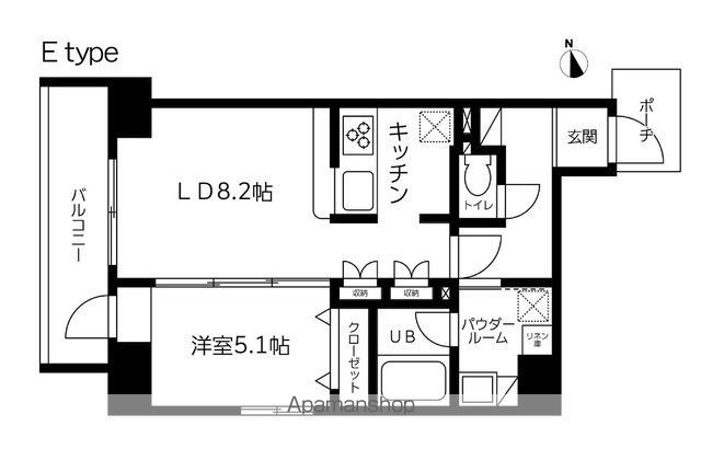 スカイコート蔵前Ⅱの間取り