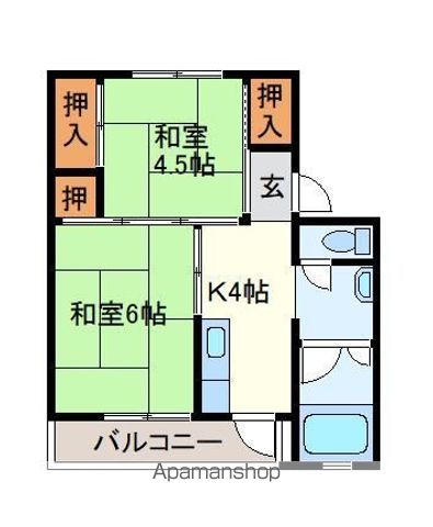 ビレッジハウス埴生2号棟の間取り写真