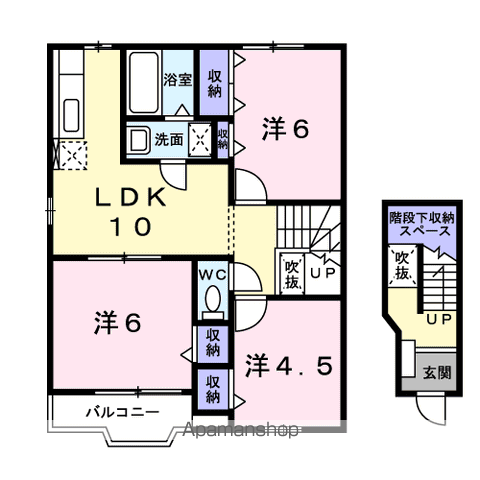 【ヴィラ　サンライズ　ドリームⅠの間取り】