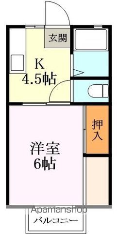 コーポ明津の間取り写真