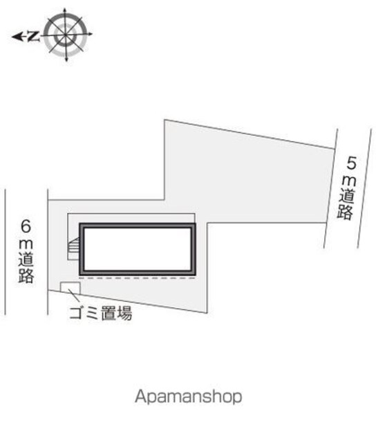 レオパレス上水桜[1K/19.87m2]の配置図
