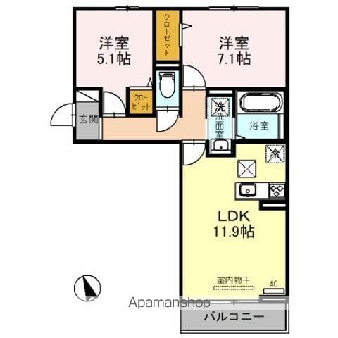 オーチャードヒル 参番館の間取り写真