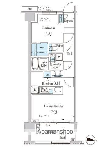 大田区東矢口のマンションの間取り