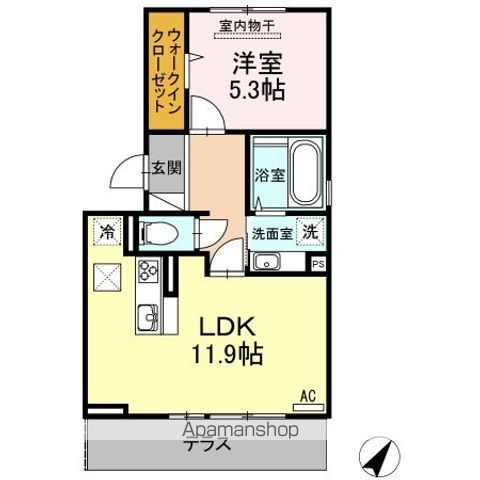 ＤーＲＯＯＭ白木原の間取り