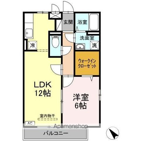 セイシェル・大山 B棟の間取り写真