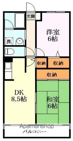 グリーンサム弐番館の間取り写真