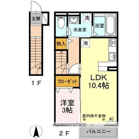 ドエル上西の間取り写真