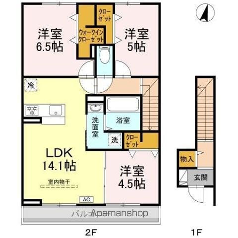 【（仮）ＤーＲＯＯＭ高砂７丁目の間取り】