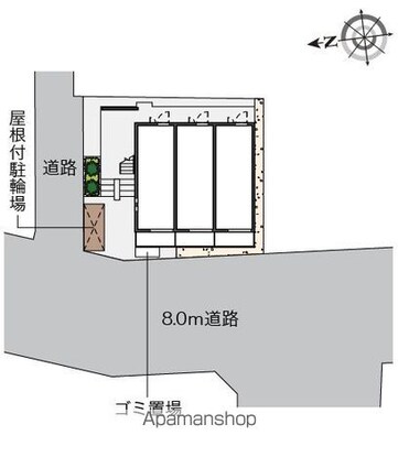 クレイノコラットⅡ[1K/20.29m2]の配置図