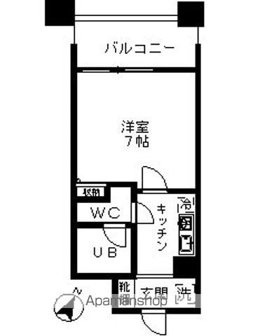 レジディア島津山の間取り写真