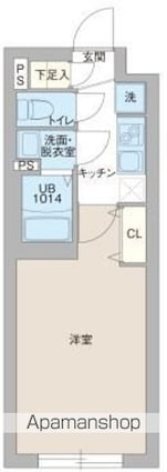 プロスタイルウェルス東武練馬[1K/25.5m2]の間取図