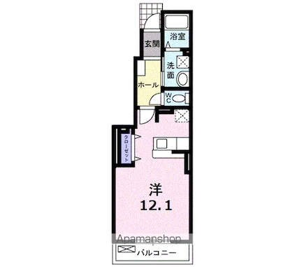 コルド・アン[1R/32.71m2]の間取図