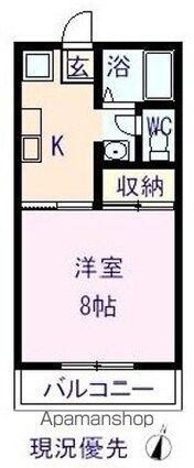 エクセル真田[1K/27.08m2]の間取図