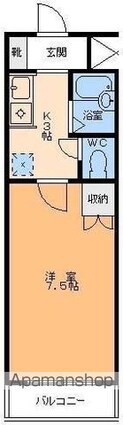 コーポＮＫ[1K/23.51m2]の間取図