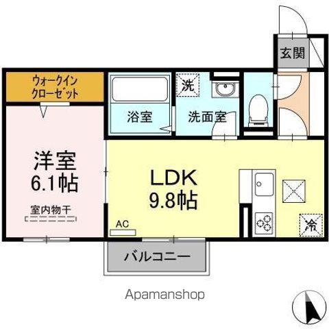 グランソレイユの間取り写真
