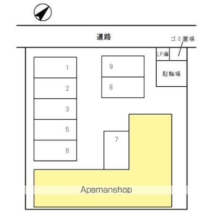 セジュールＹＡ[3DK/53.49m2]の配置図