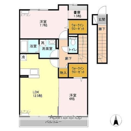 アドヴァンスＫ[2LDK/69.94m2]の間取図