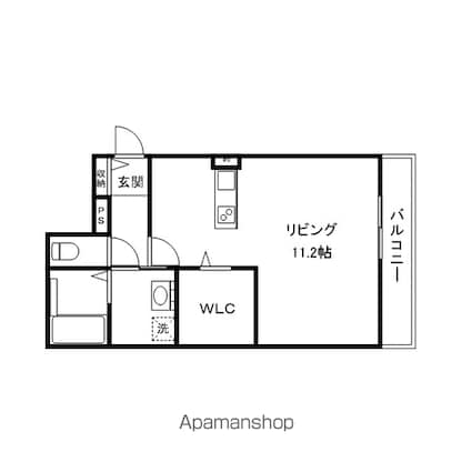 イストワール船町[1R/31.47m2]の間取図