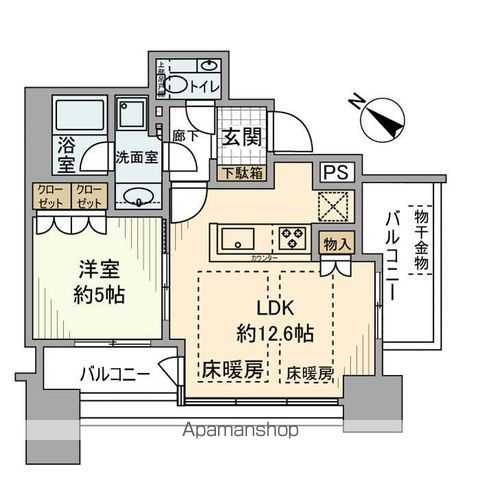 ローレルアイ恵比寿ピアースの間取り写真