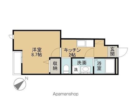 パストラールＪｒ．[1K/29.34m2]の間取図
