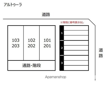 アルトゥーラ[1K/28.54m2]の配置図