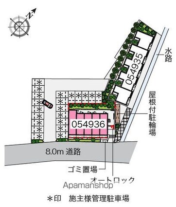 レオネクストひだまりⅡ[1R/27.8m2]の配置図