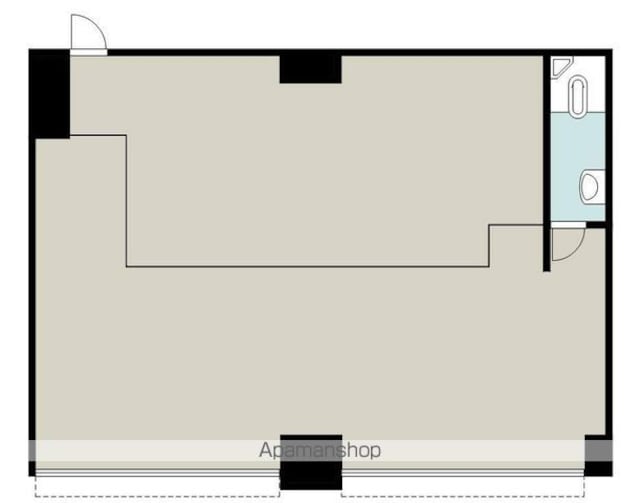香川県坂出市京町２丁目[店舗/60m2]の間取図