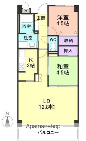 ライオンズマンション和歌山中松江７０３号の間取り