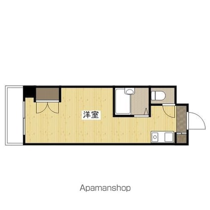 サンコート大手町[1R/21m2]の間取図