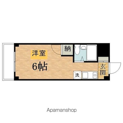 アーバンヒルズテリー[1R/17.82m2]の間取図