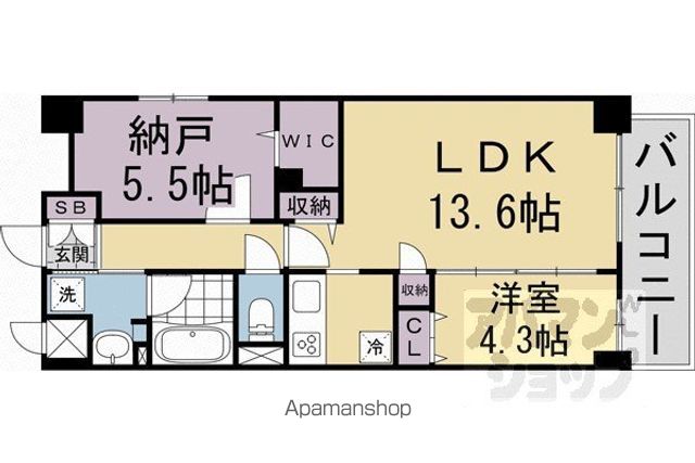 RAFFINE京都上鳥羽の間取り写真
