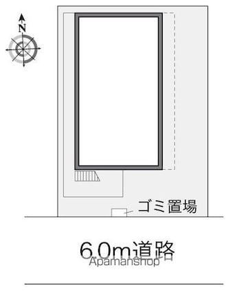 レオパレスみゆき[1K/19.87m2]の配置図