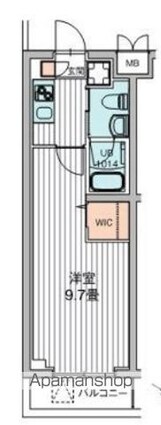 レオーネ板橋本町Ⅱ[1K/26.7m2]の間取図