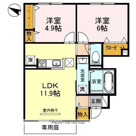DーROOM東町の間取り写真