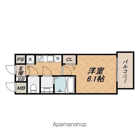 プレサンス松屋町駅前の間取り写真