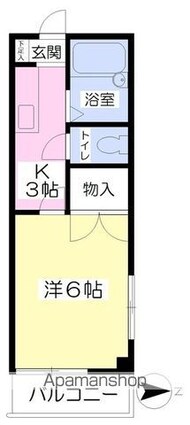 メゾン木屋町[1K/18.82m2]の間取図