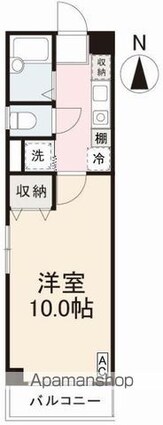 Ｃ・アルド[1K/27m2]の間取図