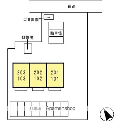 リヴェール・Ｎａｙｕ[1LDK/40.29m2]の配置図
