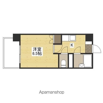 ＮＥＷ’Ｓ壱番館[1K/20.46m2]の間取図