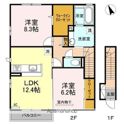 メゾンオリーブ[2LDK/71.75m2]の間取図