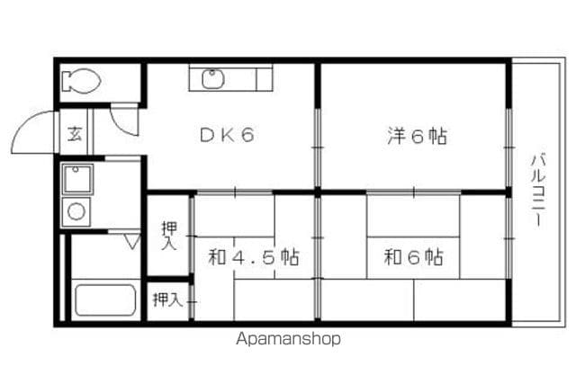 第2長栄マンションの間取り写真