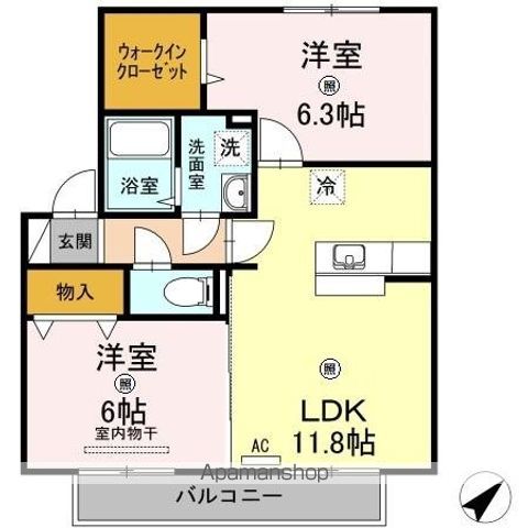 広島市佐伯区 2階建 築19年の間取り写真