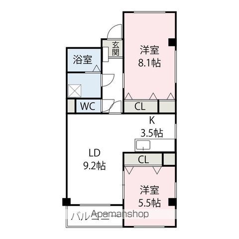 前橋市 2階建 築20年の間取り写真