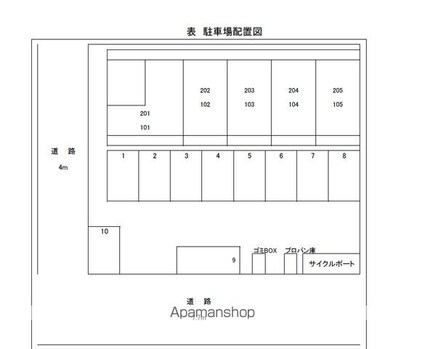 表[1K/23.18m2]の配置図