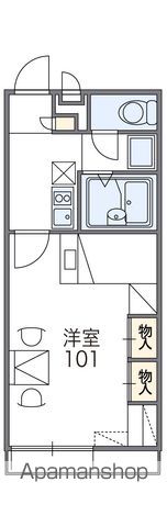 レオパレスサンライズ松陽の間取り写真