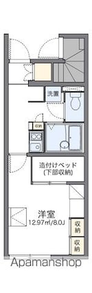 レオパレスブーゲンビリア[1K/23.6m2]の間取図