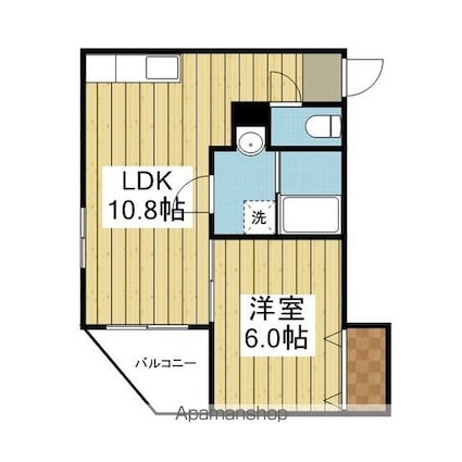 ロイヤルサンタ北久米[1LDK/35.58m2]の間取図