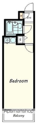 藤和新宿番衆町コープ[1R/27.9m2]の間取図