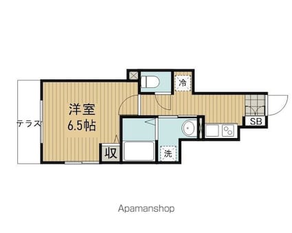 グラン南阿佐ヶ谷[1K/25m2]の間取図